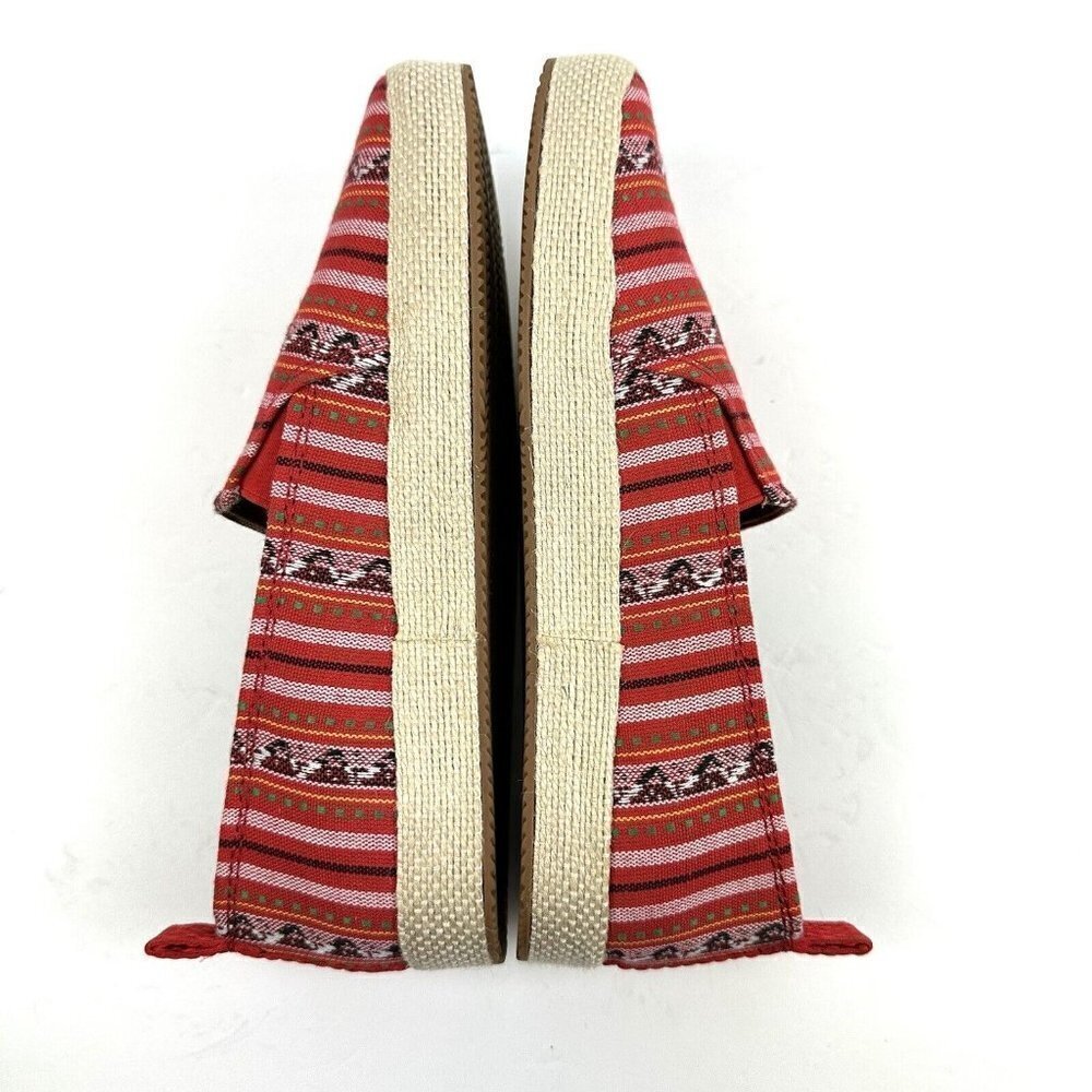 Zodiac Roma Shoes 7.5 Red Aztec Southwest Boho Slip On Flats Womens Brand New - Picture 6 of 9